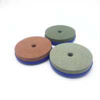 Sponge polishing abrasive for granite marble, snail lock edge chamfer wheel