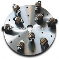 Concrete Bush Hammered Rollers/Abraisve Plate/bush hammer roller plate for LIchi Surface