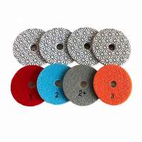 Super Quartz Marble Granite Flexible Wet Diamond 3 Step Polishing Pads