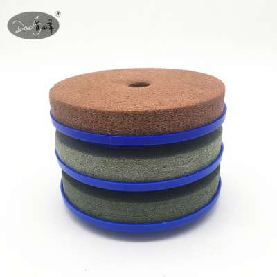 China Snail Lock polishing pad for Granite Bevel Edge Chamfering